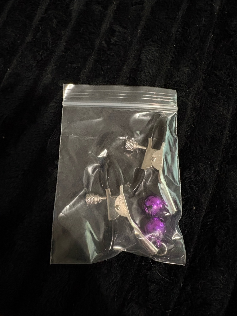 Purple Bell Nipple Clips
